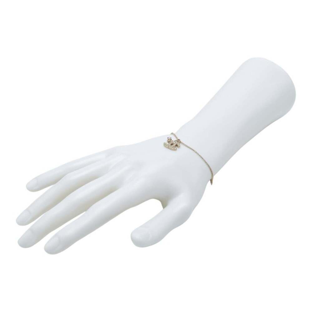 CHANEL Gold Pearl Logo Charm Bracelet - Picture 7 of 7
